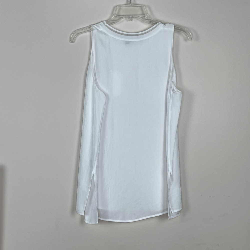 NWT Vince White Sleeveless blouse MSRP $195 - Picture 8 of 9